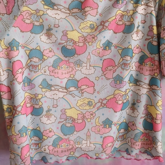 Dolls Kill x Hello Kitty Little Twin Stars Crop Top Size 2X - Picture 10 of 10